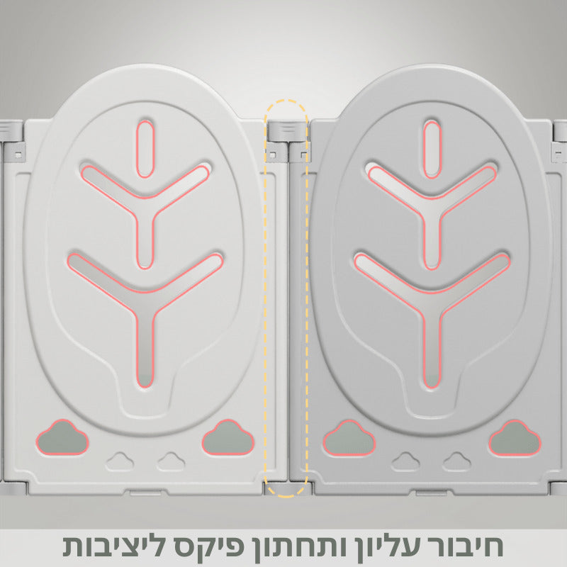 חיבור עליון ותחתון של גדר הפעילות