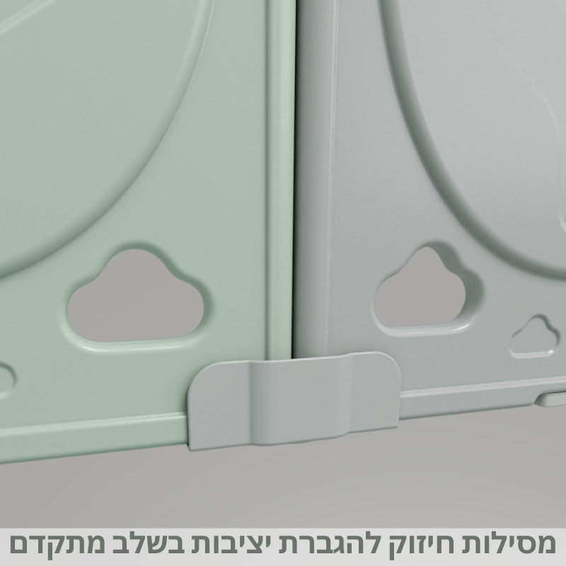 מסילות חיזוק להגברת יציבות גדר לתינוק